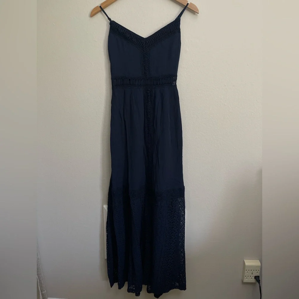Abercrombie & Fitch Navy Blue Maxi Dress size XS